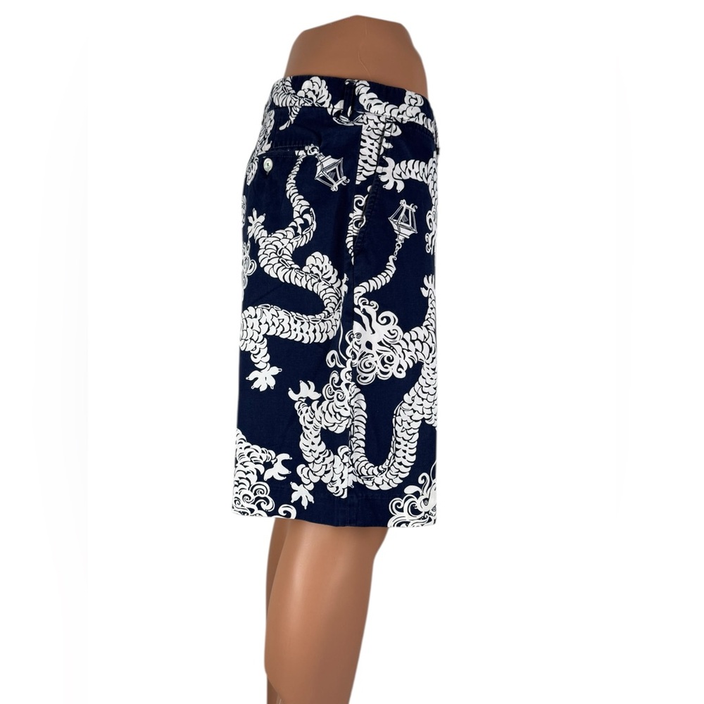 Lilly Pulitzer Mens 34 Everglades Shorts Via Palm Beach Blue White Casual Cotton - Picture 6 of 9